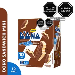 DONOFRIO - Helado Mini Sandwich Donofrio Caja 10 Und
