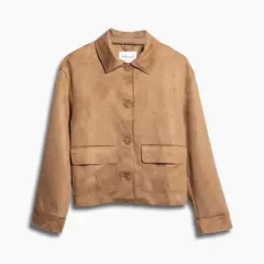 REDWOOD - Casaca Suede Botones Mujer Redwood