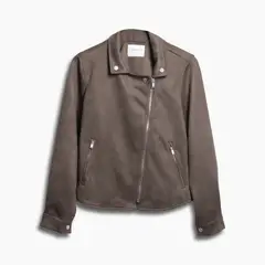 REDWOOD - Casaca Suede Biker Mujer Redwood