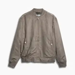 REDWOOD - Casaca Suede Bomber Hombre Redwood