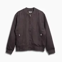 REDWOOD - Casaca Suede Bomber Hombre Redwood