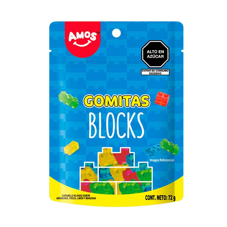 Gomitas 4D Gummy Blocks Amos Bolsa 72 g