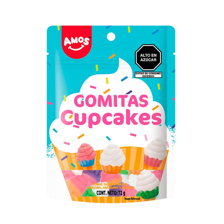 Gomitas 4D Gummy Cupcake Amos Bolsa 72 g