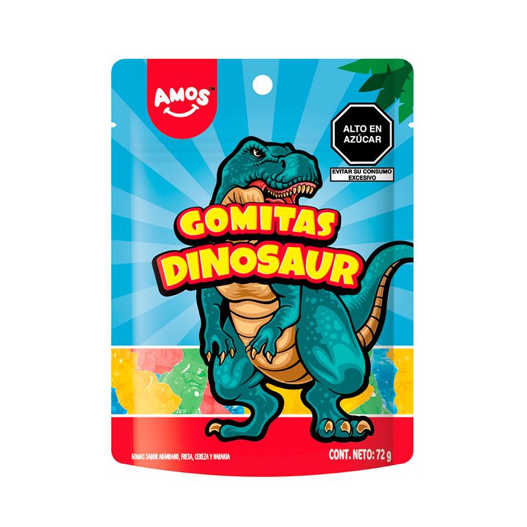 Gomitas 4D Gummy Dinosaurs Amos Bolsa 72 g