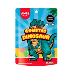 AMOS - Gomitas 4D Gummy Dinosaurs Amos Bolsa 72 g
