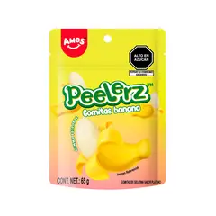 AMOS - Gomitas Peelerz Sabor Banana Amos Bolsa 65 g
