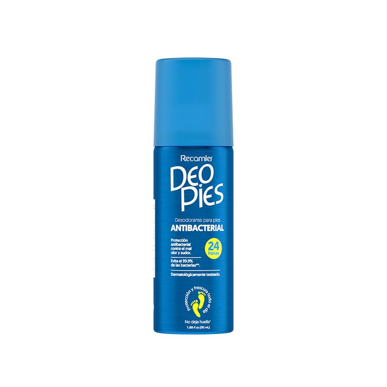 Desodorante para Pies en Aerosol Deo Pies Antibacterial Botella 50 mL