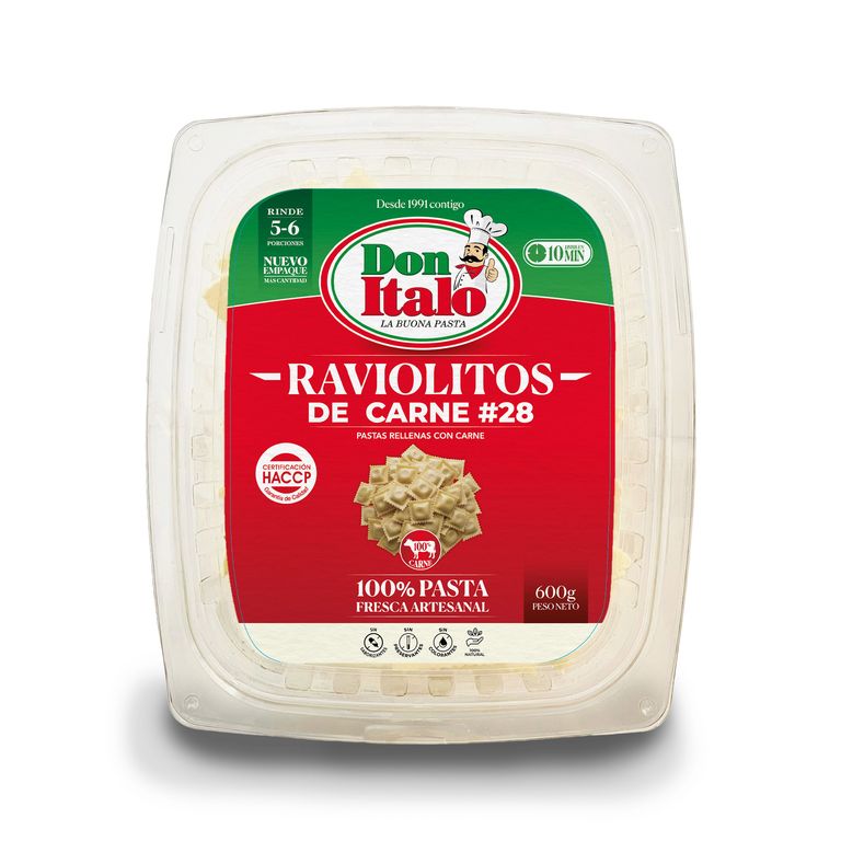 Raviolitos de Carne Don Italo Bolsa 600 g