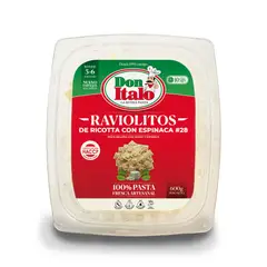 DON ITALO - Raviolitos de Ricotta y Espinaca Don Italo Bolsa 600 g