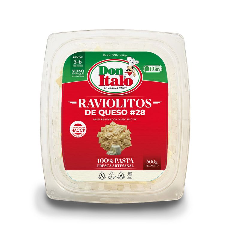 Raviolitos de Queso Don Ítalo Envase 600 g