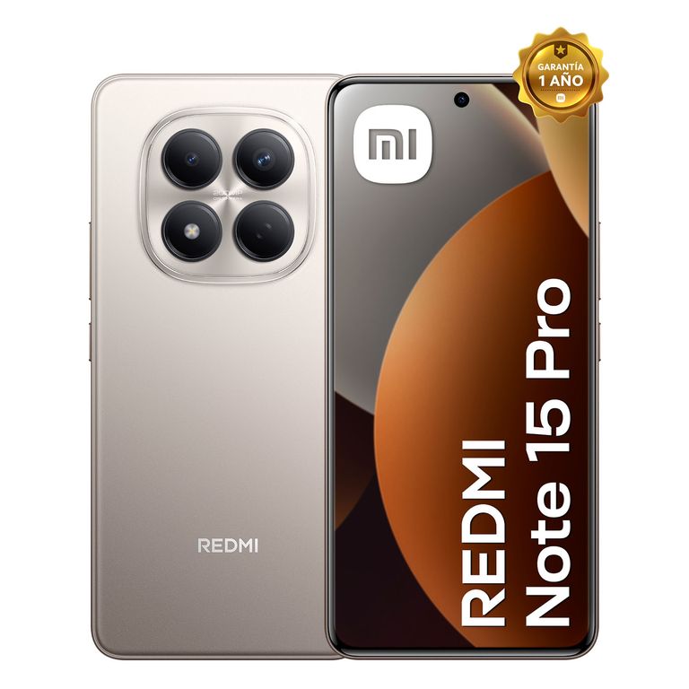 Smartphone Xiaomi Redmi Note 15 Pro Gris Titanio 8Gb