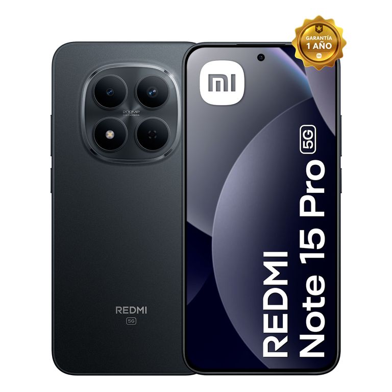 Smartphone Xiaomi Redmi Note 15 Pro 5G Negro 8Gb 512Gb