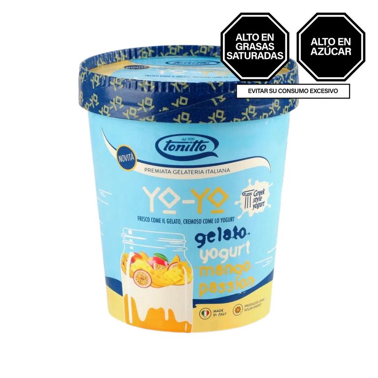 Helado Yo Yo Tonitto Yogurt de Mango Pote 500 mL