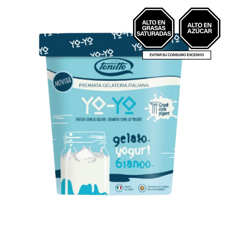 Helado Yo Yo Tonitto Yogurt Blanco Pote 500 mL