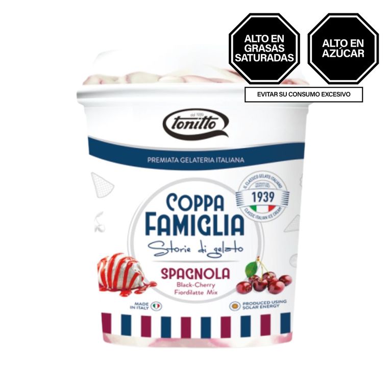 Helado Tonitto Black Cherry Pote 1 L