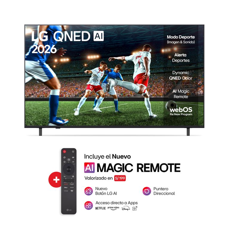 Televisor LG 55'' QNED Webos Ai Smart Tv 4K