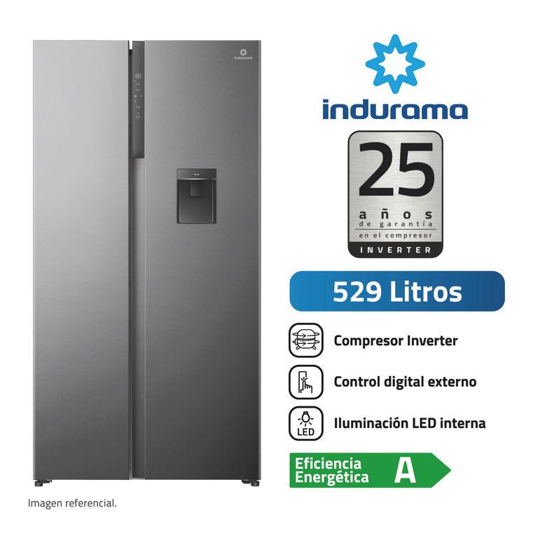 Refrigeradora Side By Side 529 L No Frost con Dispensador RI-795DI Croma