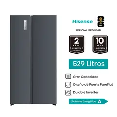 HISENSE - Refrigeradora Hisense Side By Side Rs3P558Esa 529L No Frost