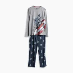 MARVEL RL - Pijama Capitan America Hombre Redwood