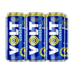 VOLT - Bebida Energizante Volt Ginseng Sixpack Lata 473 mL