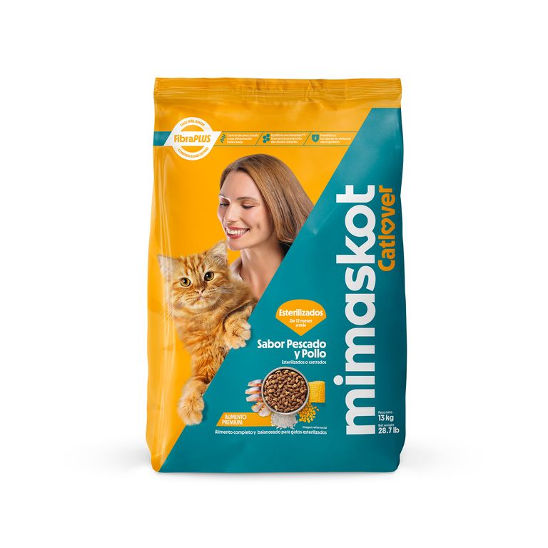 Alimento para Gatos Esterilizados MiMaskot Bolsa 13 Kg