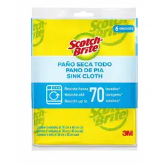 SCOTCH-BRITE - Paño Secatodo Scotch-Brite Pack 6 Und