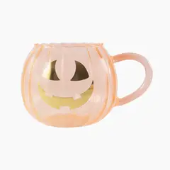 CASA JOVEN - Taza Mug Vidrio Calabaza Fancy Halloween 420 mL