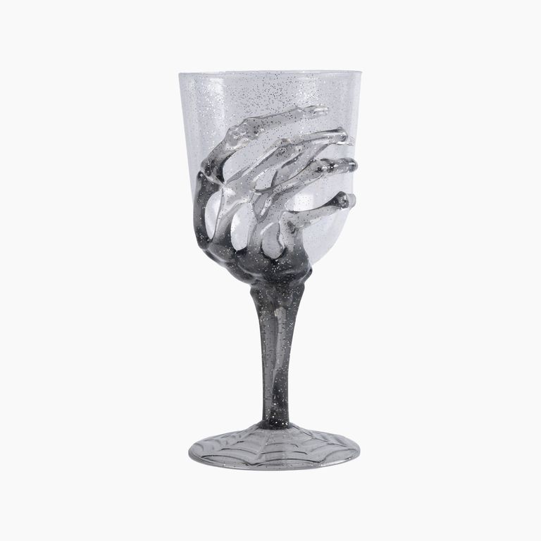 Copa Plástico Mano Tenebrosa Gris 350 Halloween mL