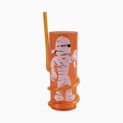 CASA JOVEN - Vaso Plástico Sorbete Cool Naranja Halloween 360 mL