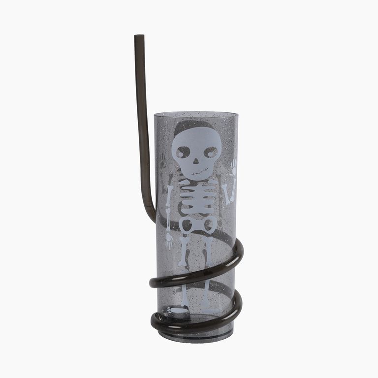 Vaso Plástico Sorbete Cool Gris Halloween 360 mL