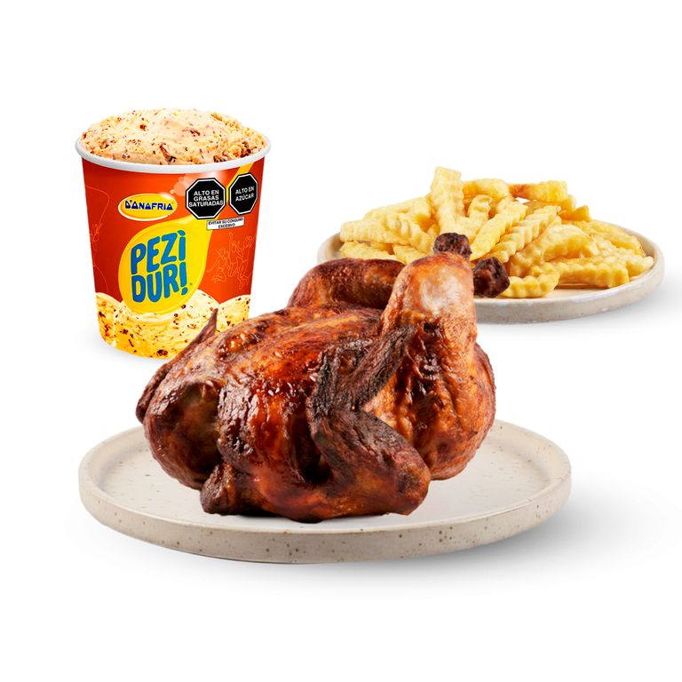 Pollo Rostizado Tottus + Papas + Peziduri Chocochips 900 Ml