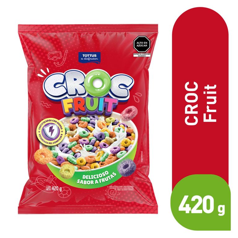 Cereal Croc Tottus Fruit Bolsa 420 g