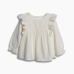 REDWOOD - Blusa Quilt Vuelos Bebé Niña Redwood