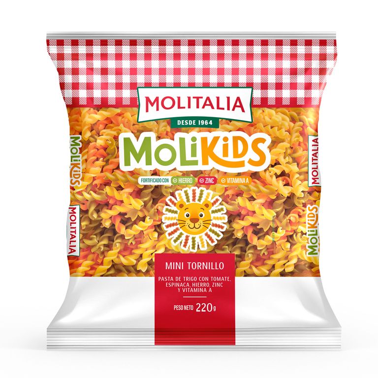 Pasta Molikids Tornillo Molitalia Caja 20 Und