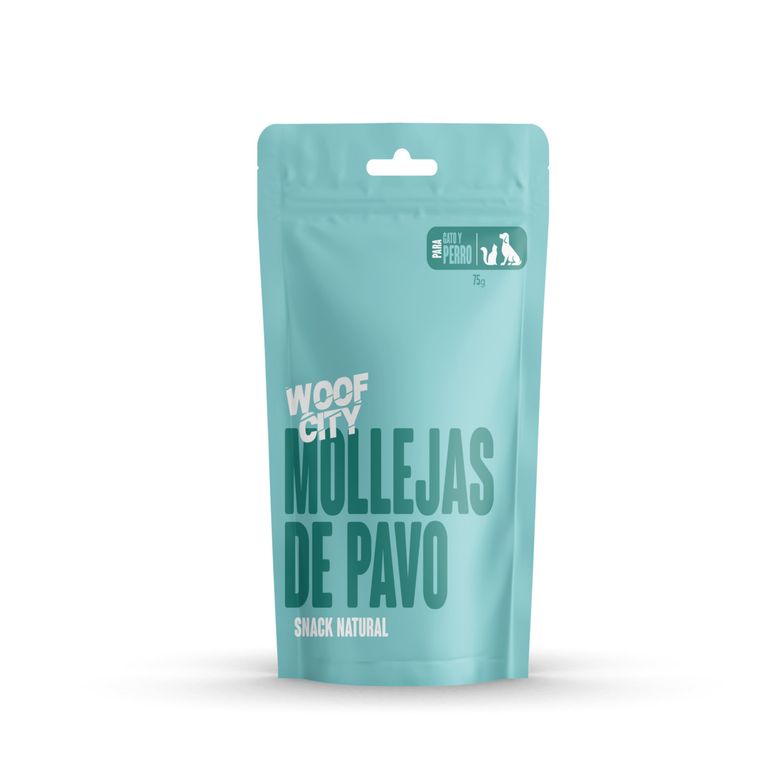 Snack para Perro Woof City Mollejas de Pavo Bolsa 75 g