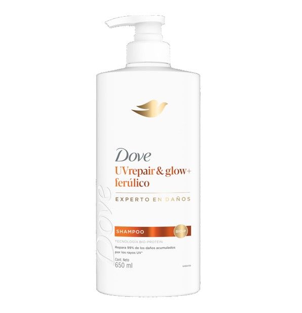 Shampoo Dove UV Repair Botella 650 mL