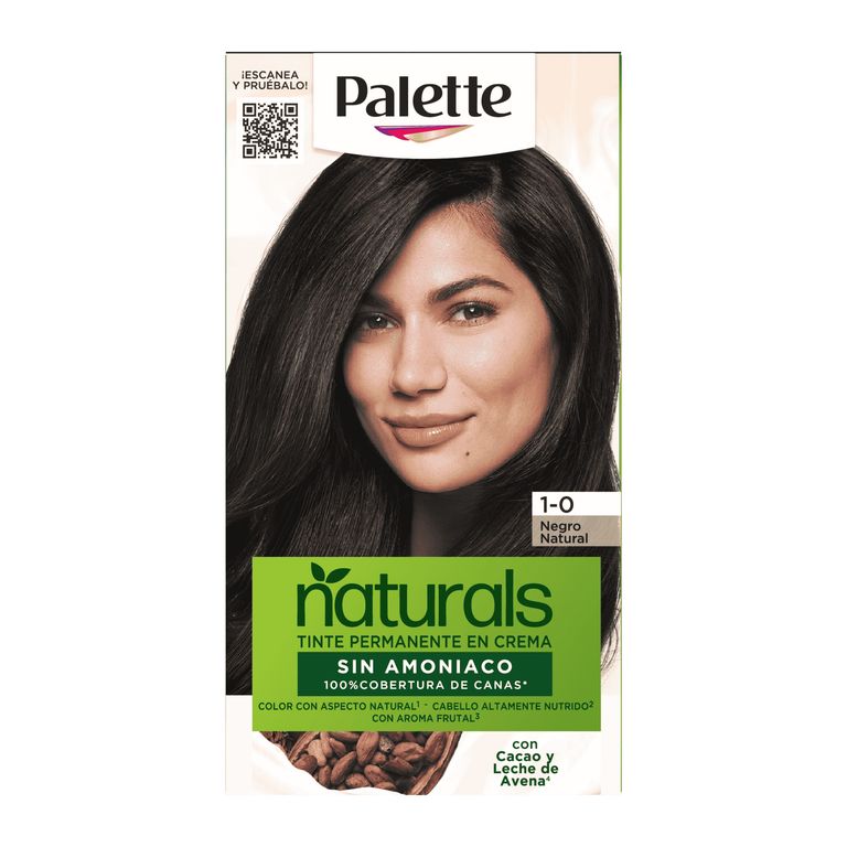 Tinte Palette Naturals Sin Amoniaco 1-0 Negro Natural