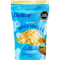 DELICE - Queso Mozzarella Rallado Light Delice Doypack 200 g