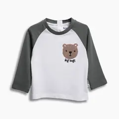 REDWOOD - Polo Manga Larga Raglan Patch Bebé Niño Redwood