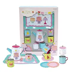CHAMPION - Set de Té Cupcake con Bandeja 14 Pzas