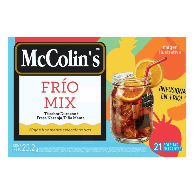 Té Frío Mix Mc Collins Caja 21 Sobres