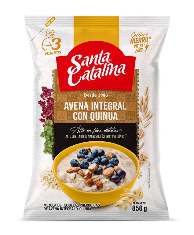 Avena Integral con Quinua Santa Catalina Bolsa 850 g
