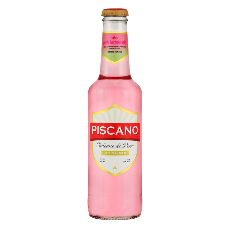 Bebida Piscano Pink Lemonade Botella 275 mL