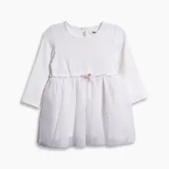 REDWOOD - Vestido Rib Tul Bebé Niña Redwood