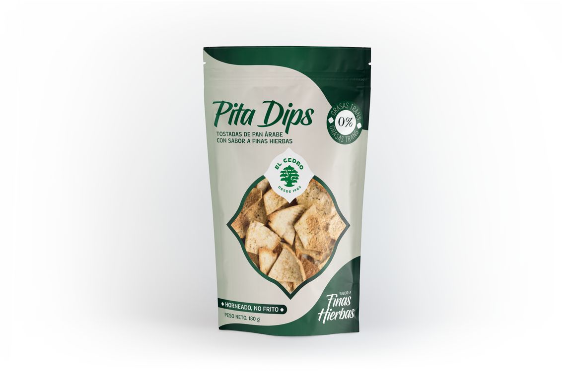 Tostadas Pita Dips El Cedro Finas Hierbas Doypack 180 g