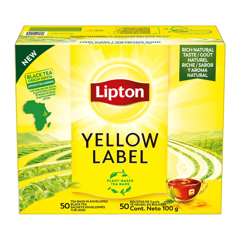 Té Yellow Label Lipton Caja 50 Sobres