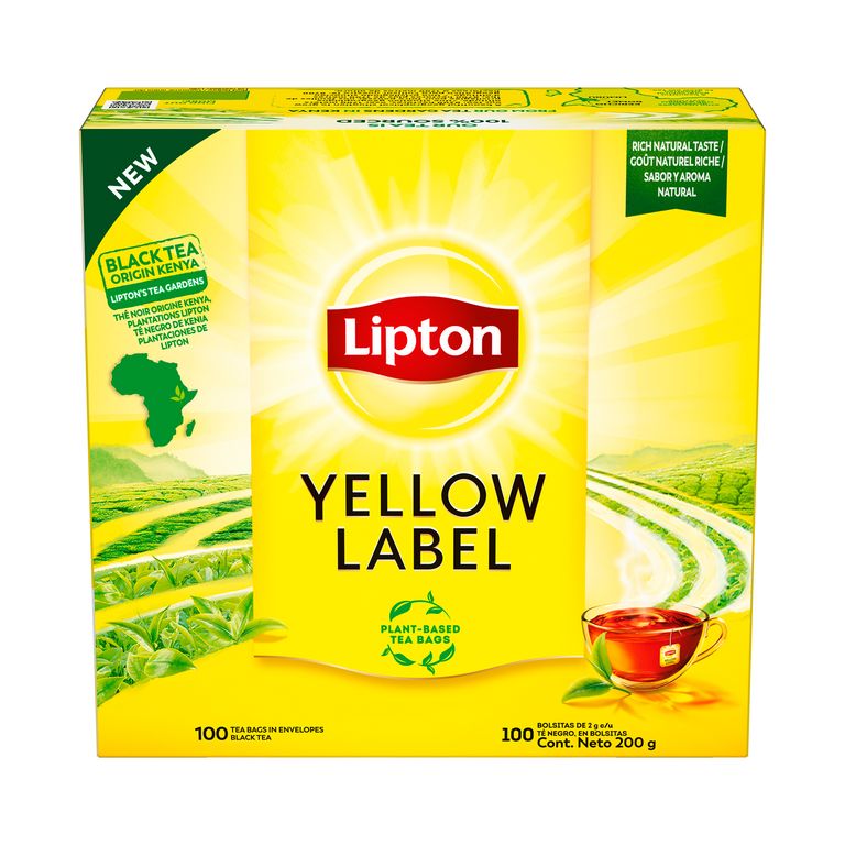 Té Yellow Label Lipton Caja 100 Sobres