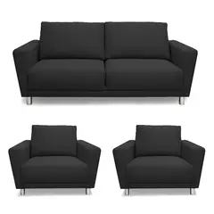 CASABELLA - JUEGO DE SALA 311 CORDOBA NEGRO