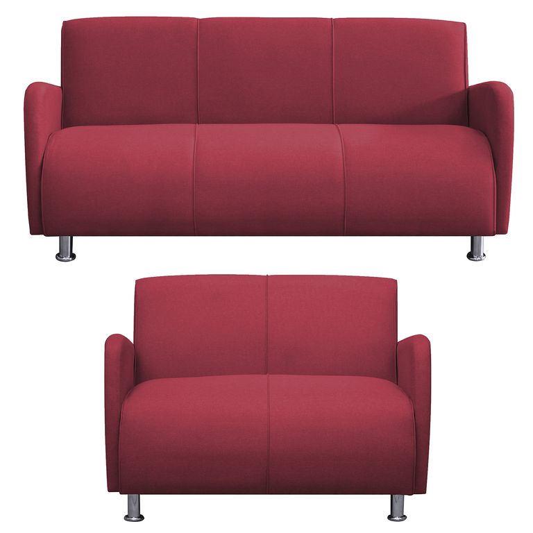 JUEGO DE SALA 32 NAVIA ROJO