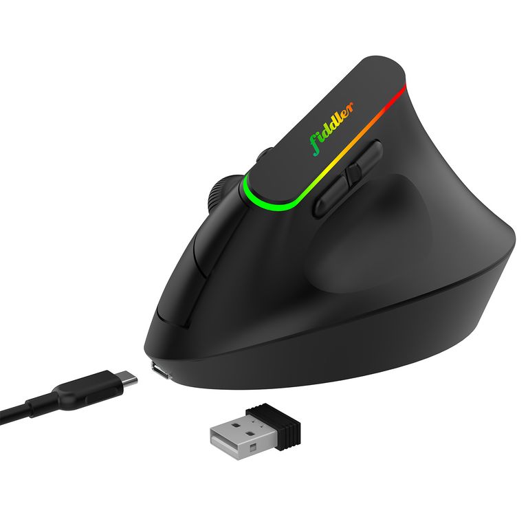 Mouse Ergonómico Inalámbrico Recargable Bluetooth